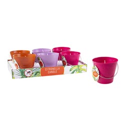 Candle Citronella in Bio Pot 3 Asstd 25Hour PK1 12.8x11cm