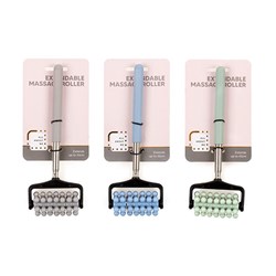 Back Roller Massager Extendable 44.5cm 3 Asst Cols