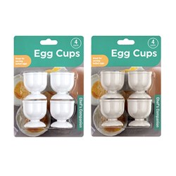Egg Cups Plastic Pk4 2 Asstd Cols