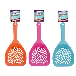 Cat Litter Scoop PP Jumbo 3 Asstd Cols