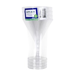 Glass Cocktail Clear Plastic Pk4