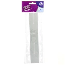 Tab Hangsell Self Adhesive 44x37mm Delta Style 50pk