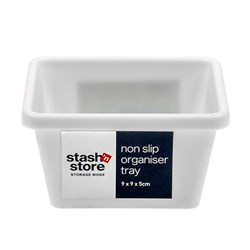 Shelf Organiser Non Slip Tray 9x9x5cm