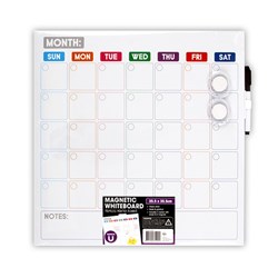 Whiteboard Magnetic Frameless Planner w Marker