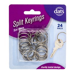 Keyring Split Ring 25mm 24pk