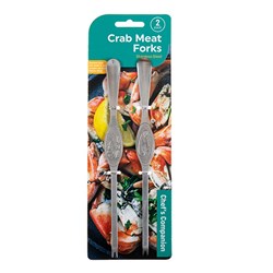 Crab Meat Forks S/Steel Pk2