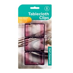 Tablecloth Clips Pk6