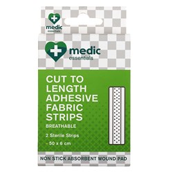 Adhesive Dressing Strip Fabric Cut to Length Pk2 6x50cm