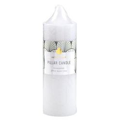 Candle Pillar Round White 27 Hour 4.7x15cm