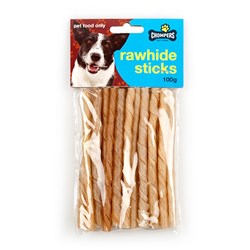Dog Beef Rawhide Sticks 12.5cm 100g