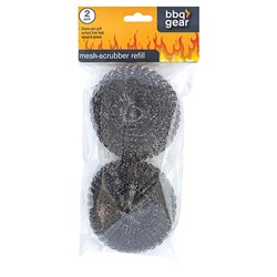 BBQ Scourer Round Steel Wire Pk2
