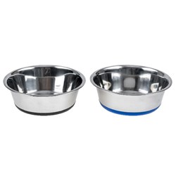 Pet Bowl Stainless Steel with Silicone Base 17cm 800ml