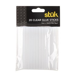 Glue Stick White Transparent 20pk 7x100mm