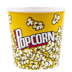 Popcorn Holder Plastic Round 20x19.5cm