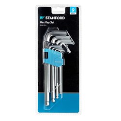 Hex Key Set 9Pc Long Arm