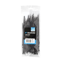 Cable Ties Pk100 Black 150mm x 3.6mm