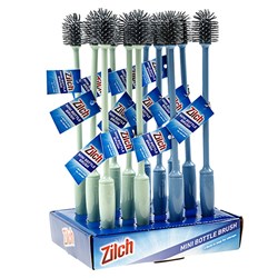Bottle Brush Mini Soft Grip w TPR Bristle 3.5x3.5x30cm