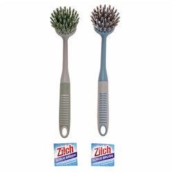 Brush Scrub W Soft Handle 70g 27x2.6.5x5.5cm Asst Col