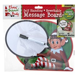 Xmas Elves BB Elf Speech Bubble Wipe Self-Standing Sign