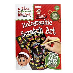 Xmas Elves BB Elf Holographic Scratch Art Set