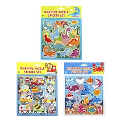 Stickers Kids Learning Puzzle Set 3 Asstd