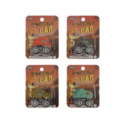 Toys Cars Dinosaur w Pull Back 4 Asstd