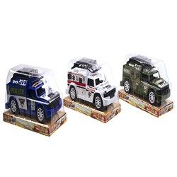 Toys Cars 4WD Emergency Vehicles w Friction 3 Asstd