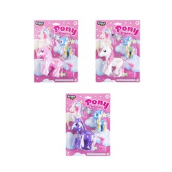 Toys Doll Pony Set 3 Asstd
