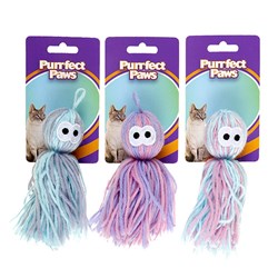 Cat Toy Yarn 3 Asstd Colours 14cm