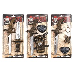 Toys Weapons Pirate Set 3 Asstd