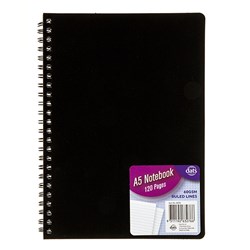 Notebook Basic PP Black A5 120pg