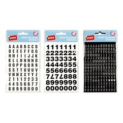 Stickers Multi Purpose 3 Asstd Letters & Numbers 10 Sheets