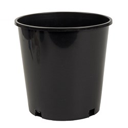 Growers Pot Black 22.5cm Dia 21.5cm High