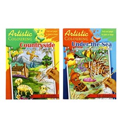 Book Kids Colouring Artistic A4 16 Sheets