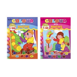 Book Kids Colour with Maths A4 32pg 2 Asstd
