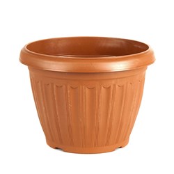Plastic Pot Terracotta Round 23.5x17.5cm