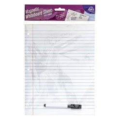 Whiteboard Magnetic Ruled Sheet 21.5x28cm