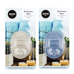 Bathroom Hook 1pk 2 Asst Cols 8x10x5.3cm 49gr