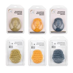Shampoo Brush 3 Asst 9.5x8x7cm 91gr 3 Asst Cols