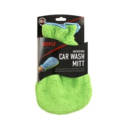 Cloth Microfibre Wash Mitt Long Pile 2-in-1 27x15cm