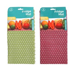 Mat Fridge Liner w design 2pk 30x60cm Asst Cols 210gsm
