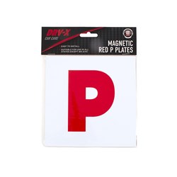 Magnetic P Plate Red For All Except WA VIC 2Pk