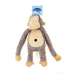 Dog Toy Fluffy Monkey Beige