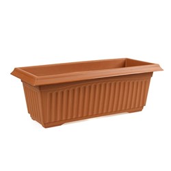 Plastic Pot Terracotta Rectangle 50x22.5x17cm