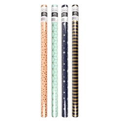 Wrap Paper 3mx70cm 60gsm 38mm Core PDQ 4 Astd Designs