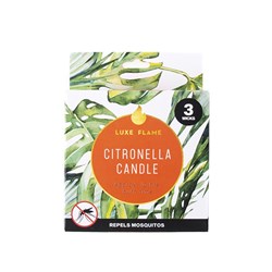 Candle Citronella in Tin Can 3 Wicks 10x10x3.5cm 10hr