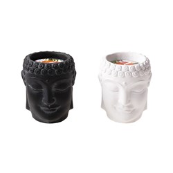 Candle Citronella in Cement 2 Asst Col11x11x12cm 20hrs