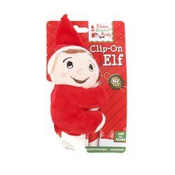 Xmas Elves BB 4" Soft Plush Clip on Elf
