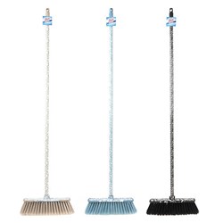 Print Broom w Handle 3 Asst Cols 1.2m