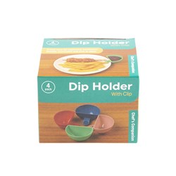 Dip Holder w Clip 4pk 7.5x8x4cm